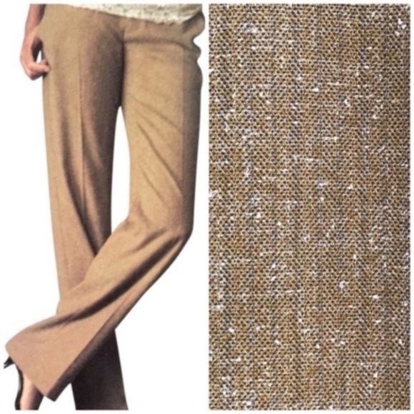CAbi Ocre Tweed‎ Career Pants Style #377 Size 2 - Picture 1 of 6